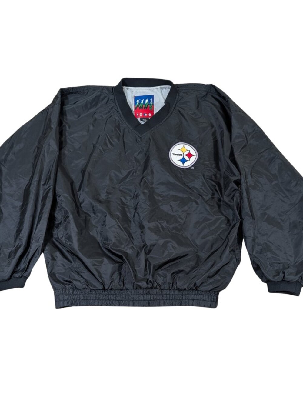 Vintage Pittsburgh Steelers Pullover Windbreaker Jacket Mens Large Baggy Fit